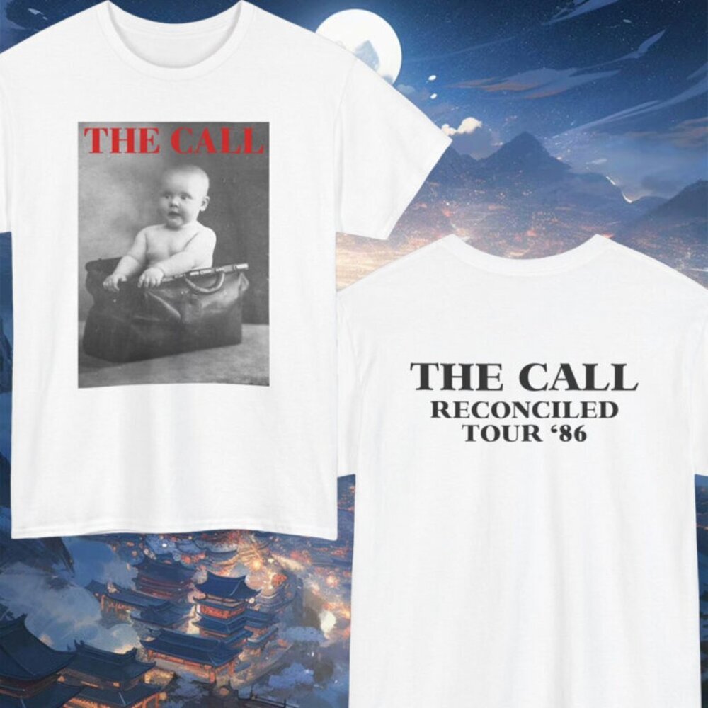 The Call Reconciled 1986 Tour Rock Band Music Fan Graphic Concert T-Shirt 91